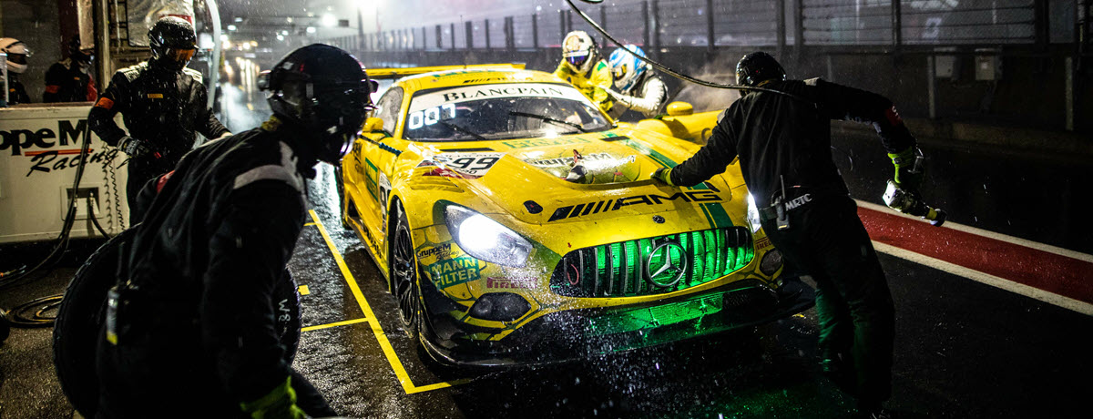Maxi Buhk und sein Team trotzen den widrigen Bedingungen in Spa