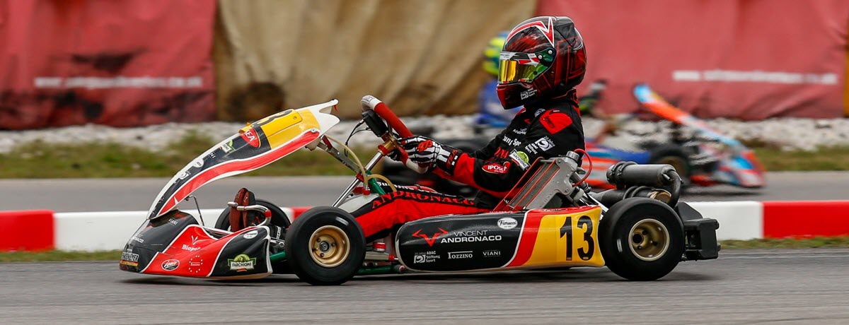 Vincent Andronaco knapp am Podium vorbei