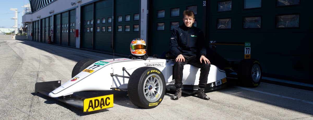 Tim Tramnitz geht mit US Racing in der ADAC Formel 4 an den Start