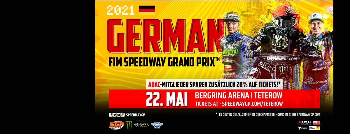 FIM Speedway Grand Prix 2021 - Der Ticketvorverkauf startet!