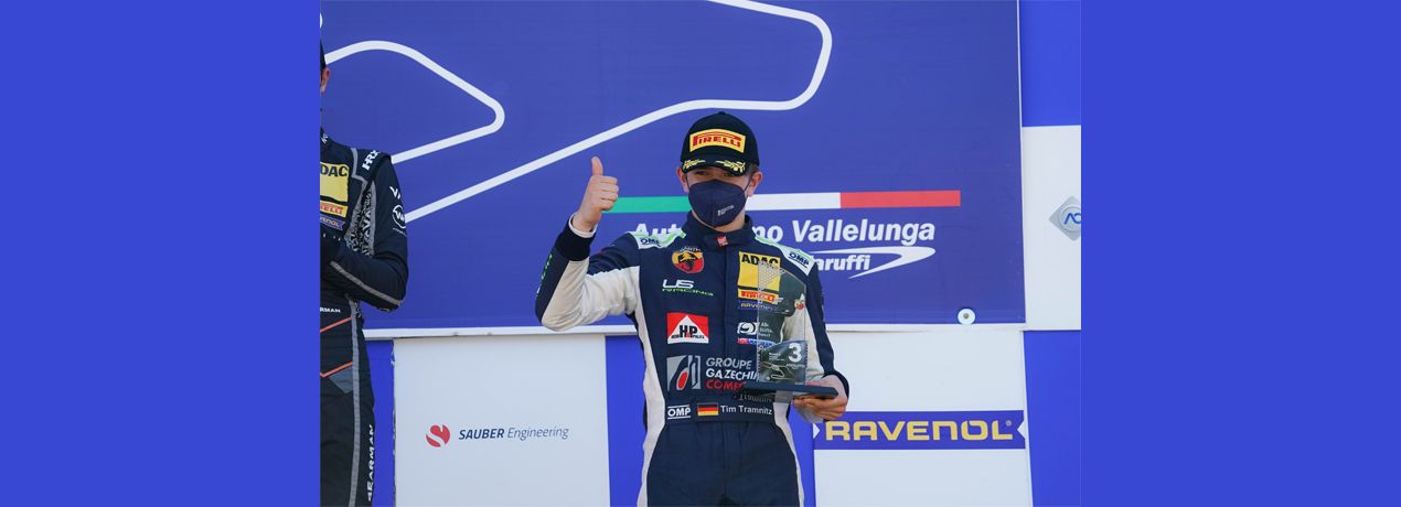 Dreimal Podium für ADAC Team Hansa Fahrer Tim Tramnitz in Vallelunga