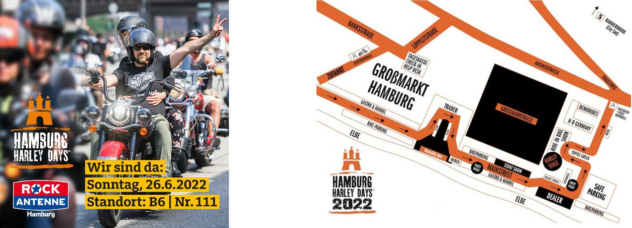 Hamburg Harley Days in Schräglage