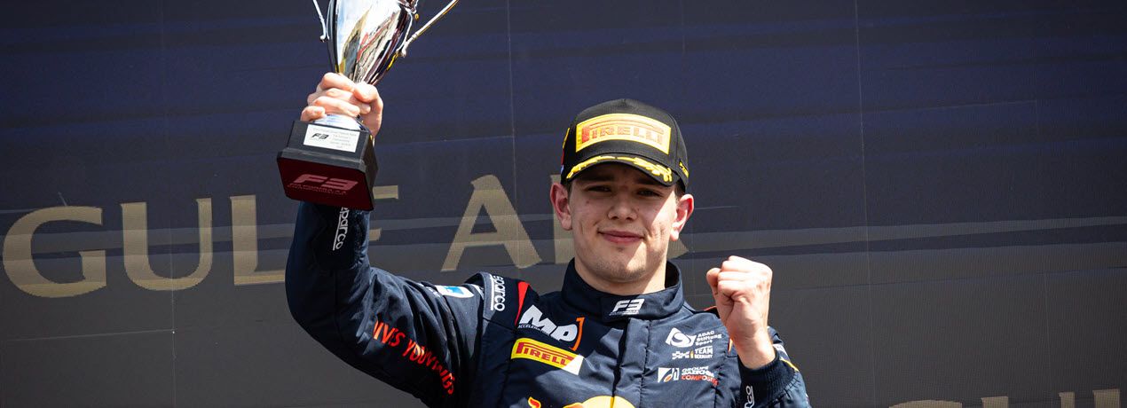 ADAC TEAM Hansa Fahrer, Tim Tramnitz, debütiert auf dem Podium der Formel 3