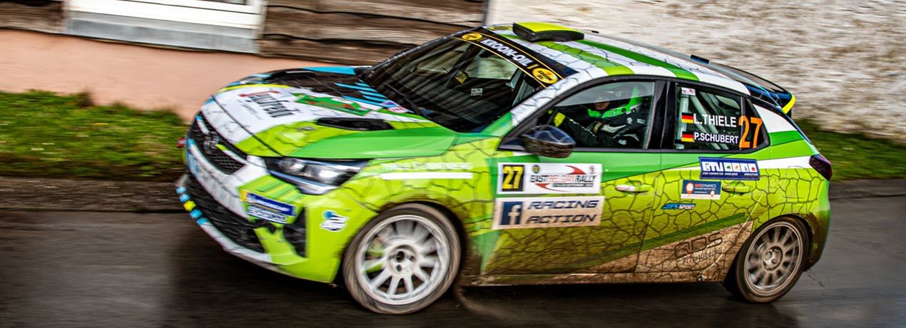 ADAC Team Hansa Fahrer, Lukas Thiele, bei der East Belgian Rally