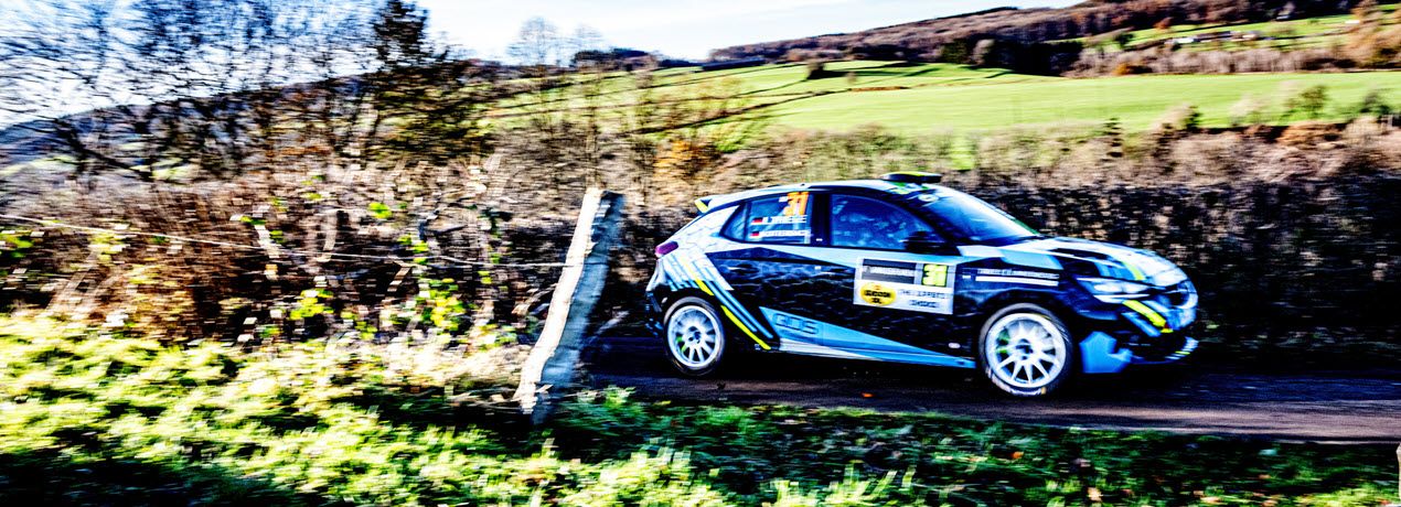 ADAC Team Hansa Fahrer Lukas Thiele, bei der Spa Rally