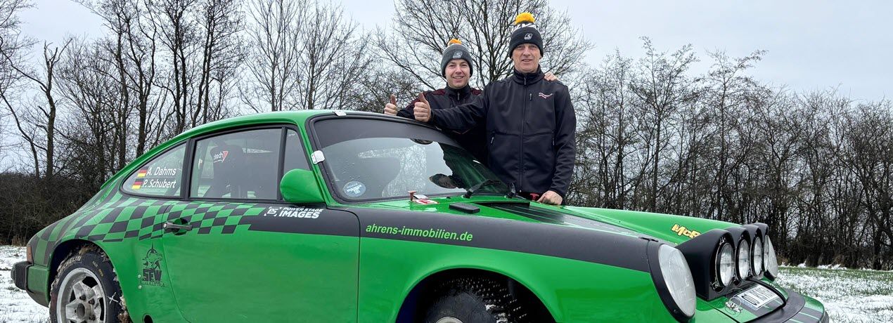 ADAC Hansa Rallyeteam Andreas Dahms und Paul Schubert starten am Polarkreis in Finnland