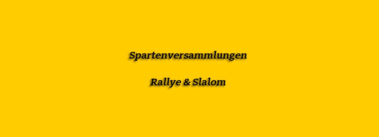 Spartenversammlungen 2026