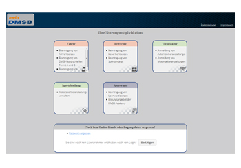 Terminanmeldung für FIA/FIM/DMSB Automobilsport/Motorradsport