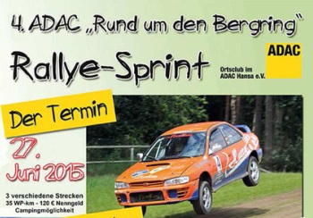 Vorschau ADAC Rallyesprint „Rund um den Bergring“