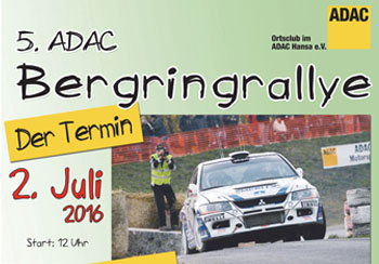 5. ADAC Bergringrallye in Teterow am 02. Juli 2016