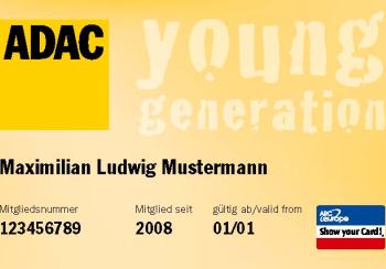 Antrag ADAC Starter-Mitgliedschaft 