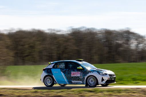 ADAC Team Hansa Fahrer Lukas Thiele bereitet sich bei der Stormarn Rally für seine Saison vor