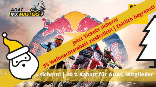 Weihnachtsrabatt für die Tickets zum ADAC MX Masters in Vellahn