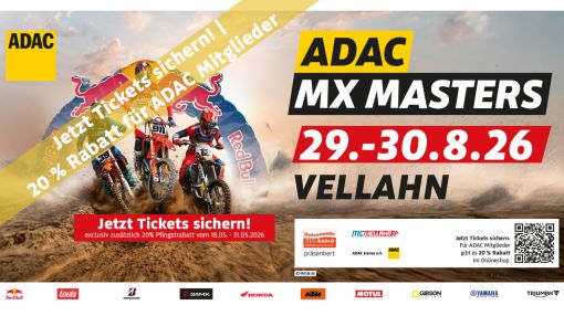 ADAC MX Masters 2026 in Vellahn am 29./30. August 2026
