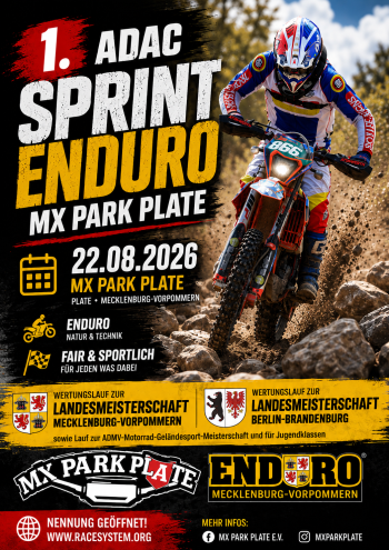 1. ADAC Sprint Enduro MX Park Plate